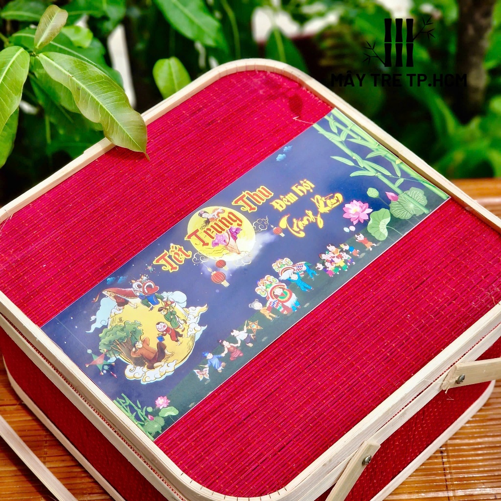 Tag trang trí Trung Thu, miếng dán trang trí nhiều size decor trang trí giỏ, hộp quà