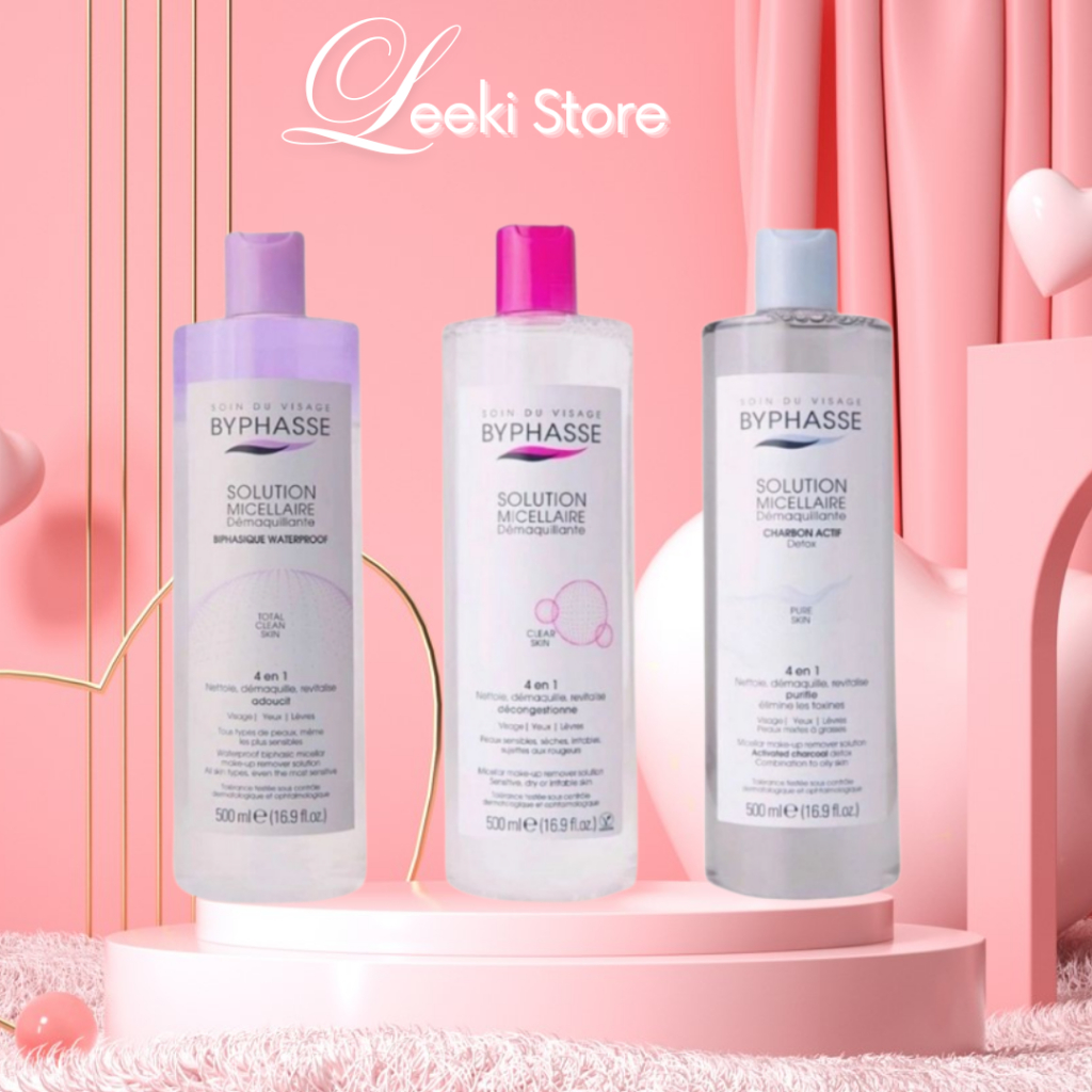 Nước tẩy trang Byphasse làm sạch sâu cho da nhạy cảm MICELLAR MAKE-UP REMOVER