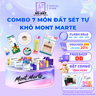  Combo Đất Sét Tự Khô Đầy Đủ Dụng Cụ Mont Marte 7 Món | Sáng Tạo Dễ Dàng Cho Người Mới Tập 