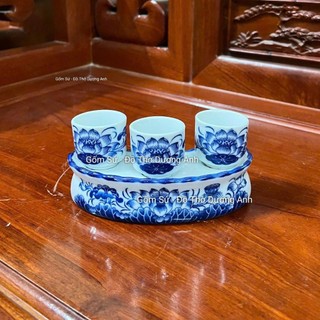 Kỷ chén thờ Hoa Sen - hàng kĩ (HK)