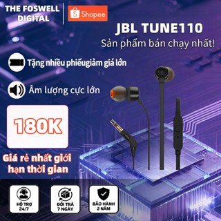 Tai nghe âm thanh nổi JBL T110 có cáp 3,5 mm cho thể thao âm nhạc