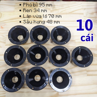 10 cái Họng Treble Tròn 10 cm – Phụ Kiện Loa Thay Thế Cho Treble Giấy, Dễ Lắp, Tăng Hiệu Suất Âm Thanh