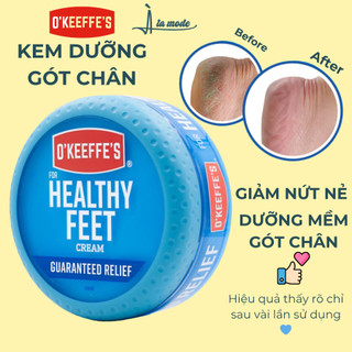 Kem dưỡng da chân O’Keeffe’s – Giữ ẩm, làm mềm, chăm sóc gót chân