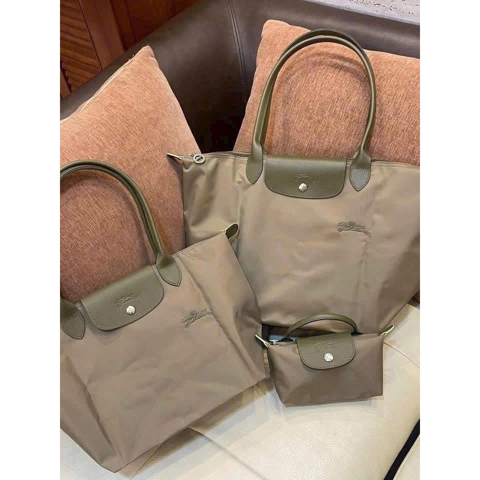 Túi Xách Longchamp Le Pliage Green Tote Bag Artichoke Recycled canvas Size Mini / S / M / L