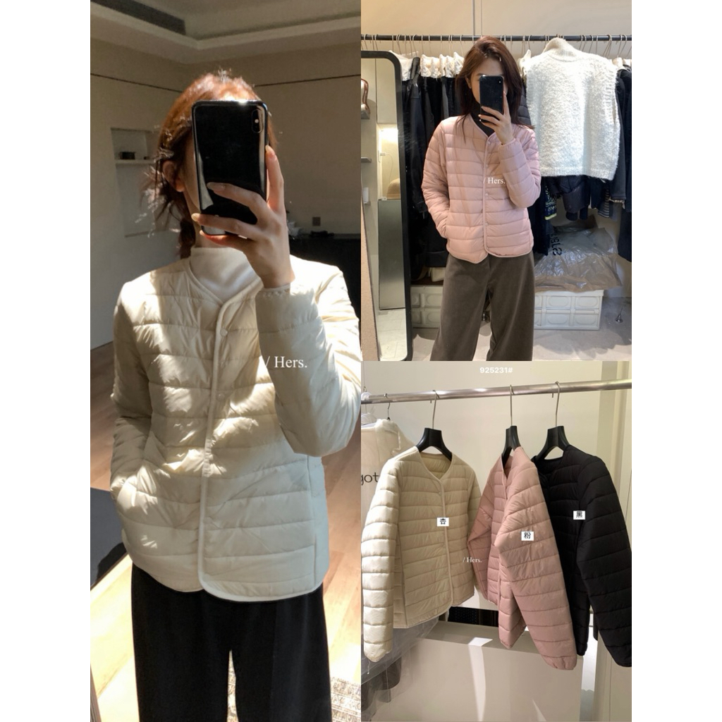 𝐢𝐦𝐜𝐡𝐢𝐜.𝟐𝟐𝐬 | Áo Khoác Phao Siêu Mỏng Nhẹ Hers Phong Cách Hàn Quốc Thời Trang Nữ