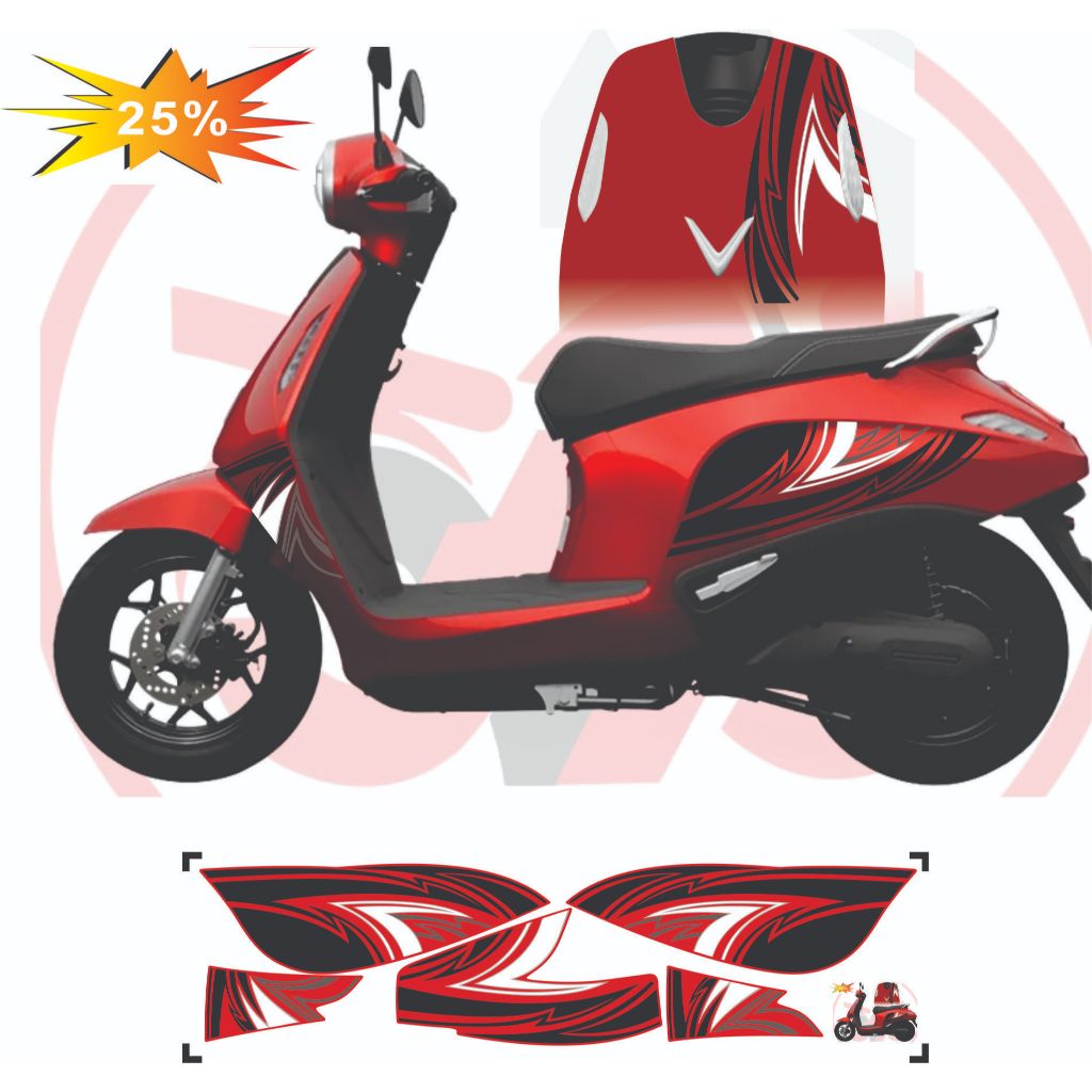 TEM DÁN XE ĐIỆN EVO 200 - EVO NEW - EVO GRAND  MẪU TEM CHỈ CÁCH DIỆU THIẾT KẾ ĐẸP MẮT DA DẠNG