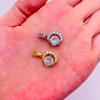  Mặt dây chuyền hình mặt trăng màu vàng hoặc trắng chất liệu bằng titan không phai mã 16 trangsucmoiluatuoi.RIN 