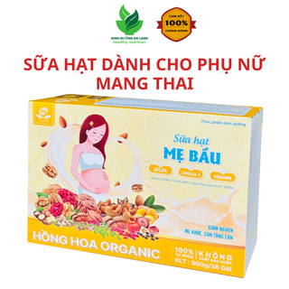 Sữa Hạt Dinh Dưỡng Dành Cho Phụ Nữ Mang Thai - Mẹ Bầu Hồng Hoa Organic Thai Nhi Phát Triển Toàn Diện