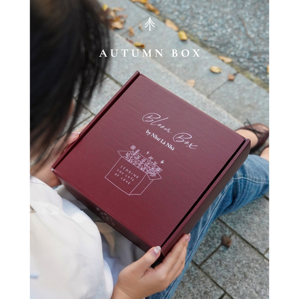 Hộp Đựng Quà Bloom Box by Như Là Nhà chất liệu carton sóng cứng cáp