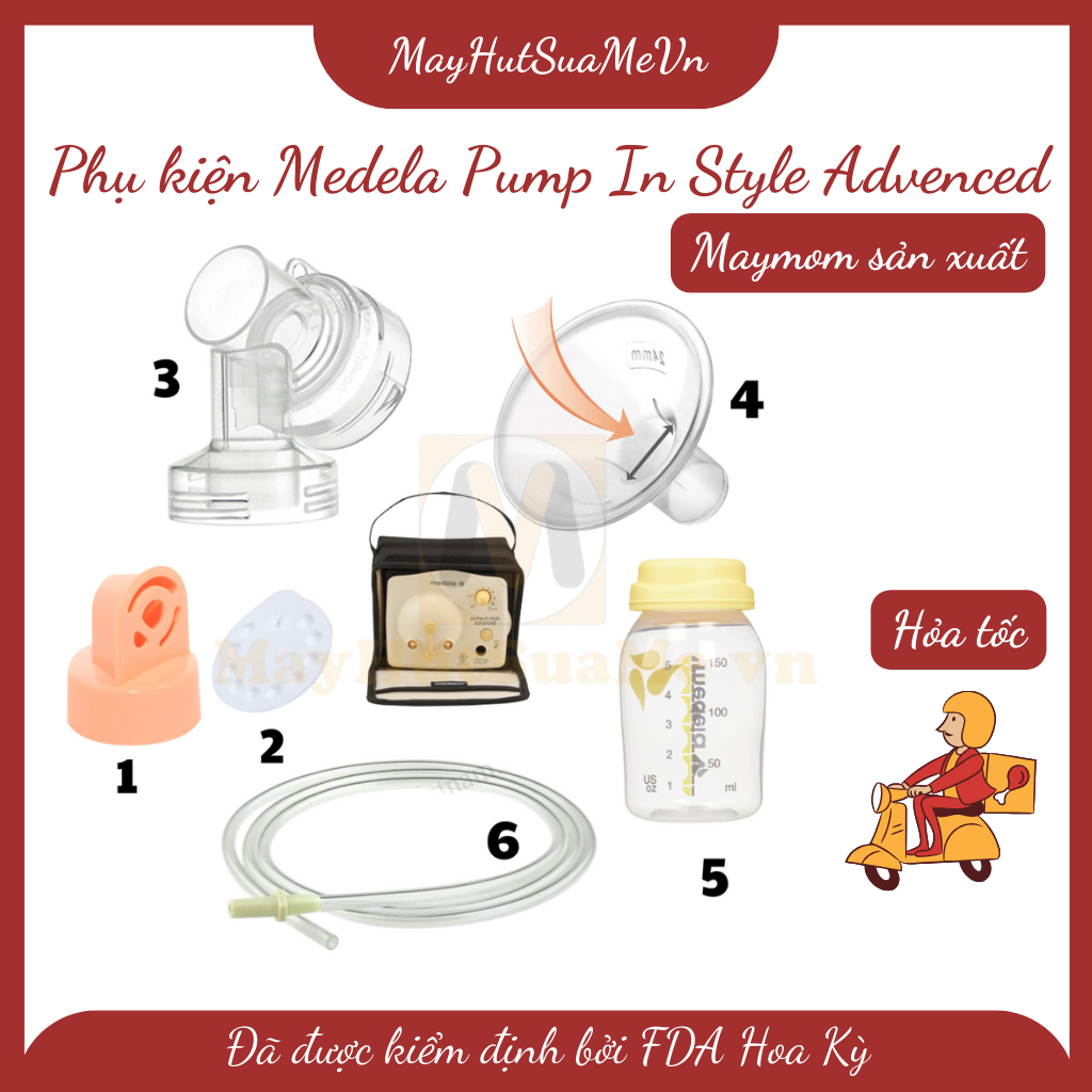 Lẻ 1 cái Phụ kiện máy hút sữa Medela Pump In Style Advensed - Maymom sản xuất