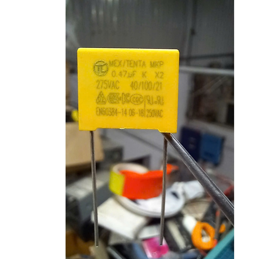 Combo 10 Tụ điện an toàn AC 0.47UF Tụ lọc nguồn 0.47uF 275VAC