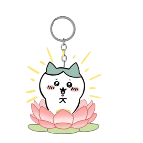 móc khoá Usagi ngồi toà sen vàng