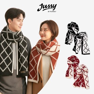 Khăn Choàng Cổ Cặp Đôi Họa Tiết Kim Cương 2 Mặt 2 Màu JK04 Jussy Official Khăn Len Dệt Kim Dày Ấm Áp Size To 180x35cm 