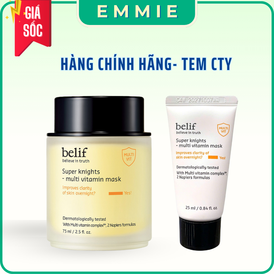 Mặt nạ ngủ Belif chính hãng Super Knight Multi Vitamin MasK 75ml
