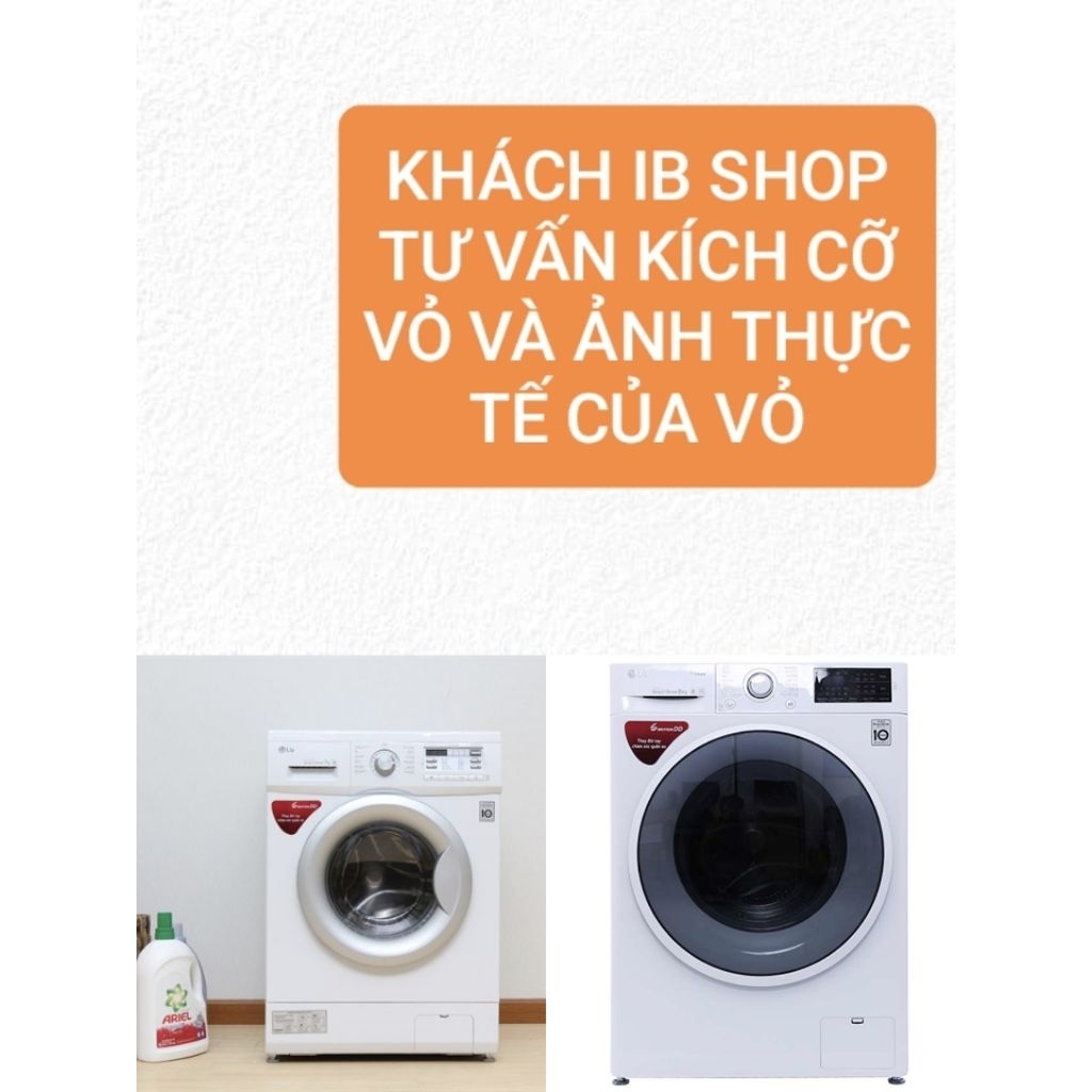 Vỏ máy giặt Lg cửa ngang Cũ ib shop trước khi đặt