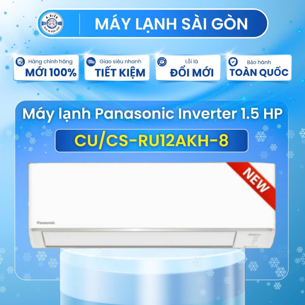 ❄️ Máy Lạnh Panasonic Inverter 1.5HP CU/CS-RU12AKH-8 – Lựa Chọn Hoàn Hảo Cho Không Gian Sống Tiện Ng