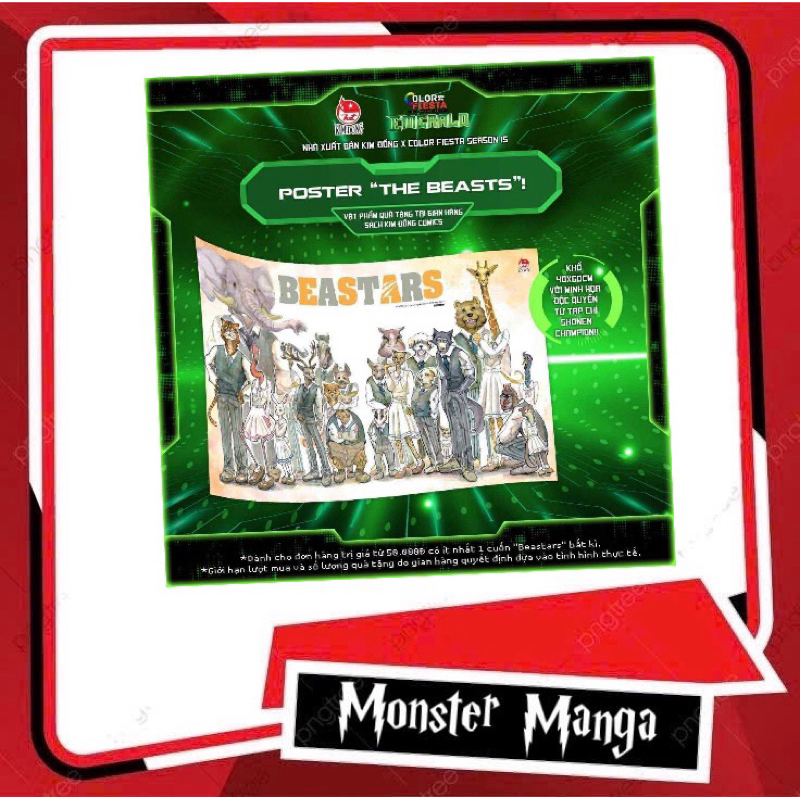 (Free Ống) - Poster Beasts Fes Emerald 2025