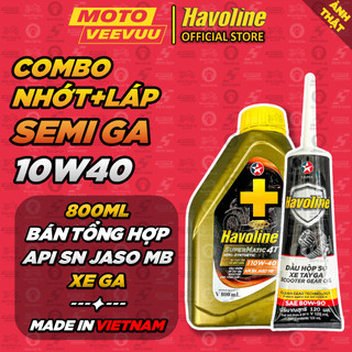   MTVV  Dầu nhớt Tay Ga CALTEX HAVOLINE SEMI 4T 10W40 800ml Bán tổng hợp<END> 