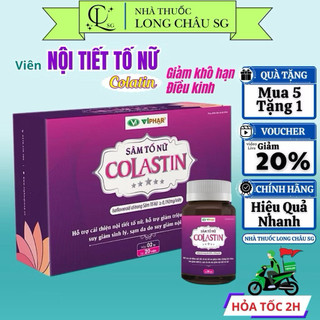  Viên Uống Sâm Tố Nữ Colastin – Cân Bằng Nội Tiết Tố Nữ Giảm Khô Hạn Nám Sạm Đẹp da Tăng Ham Muốn 