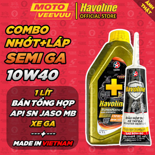  MTVV  Dầu nhớt Tay Ga Caltex HAVOLINE SEMI 4T 10W40 1 Lít Bán tổng hợp<END> 