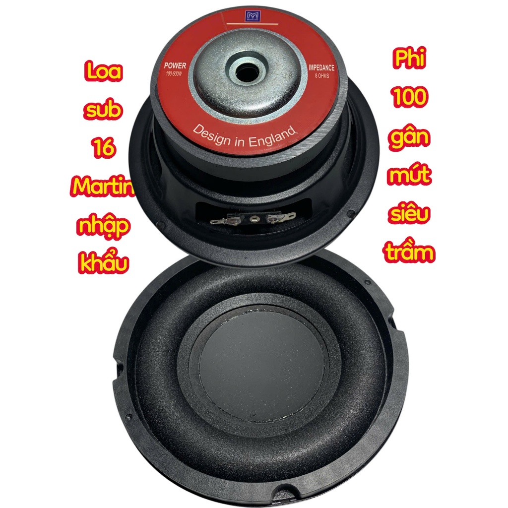 Loa sub 16 MATIN từ 100 côn 39 hàng nhập sub siêu trầm - giá 1 cái - HÀNG NHẬP