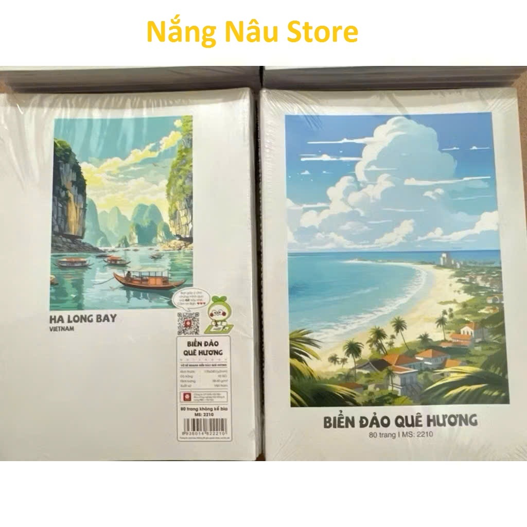 Sỉ 10 Tập vở kẻ ngang biển đảo quê hương 120 trang, vở kẻ ngang trắng sáng, dễ nhìn