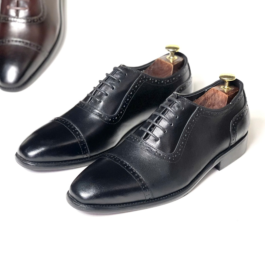 ĐẾ PHÍP-KHÂU ĐẾ-Giày tây nam Leather Store VN- Bảo hành 1 năm - Kiểu dáng OXFORD - Mã CS01·Đ