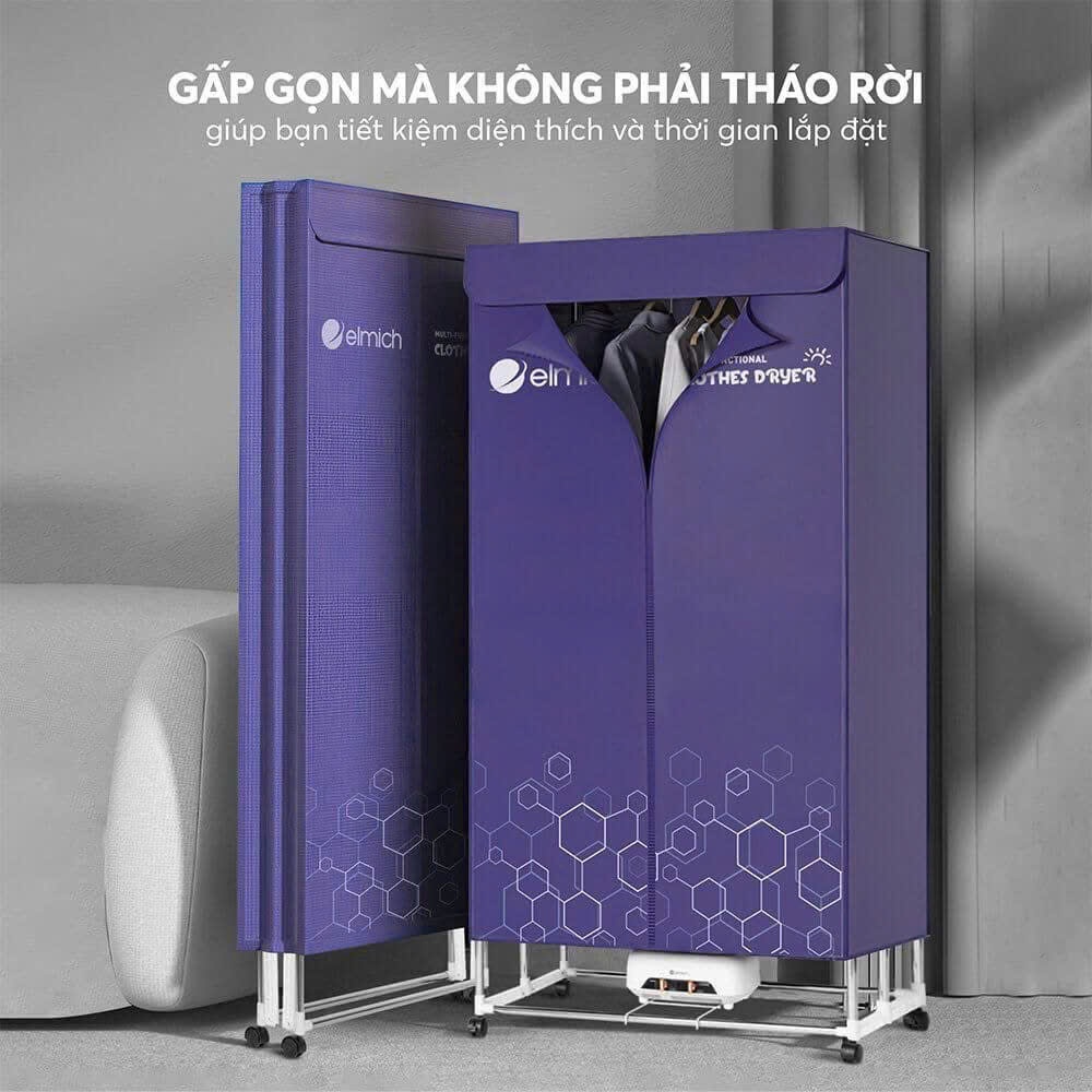 Tủ sấy quần áo Elmich 8642