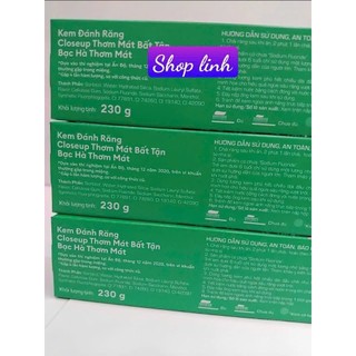 Kem đánh răng closeup bạc hà (3 cây x230g)