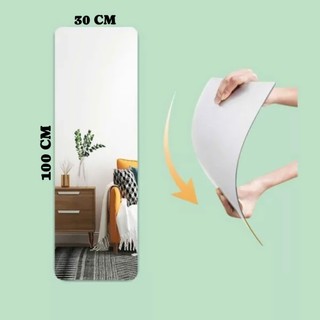 Gương Soi Toàn Thân Dán Tường Nguyên Tấm 100 x 30cm Chống Vỡ (Mã:GUONGDAN)