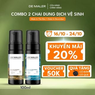 [Giảm 20% + Bông tắm cao cấp 45k] Combo 2 chai DDVS De Maler dạng bọt hương Male in The Box + Date in December