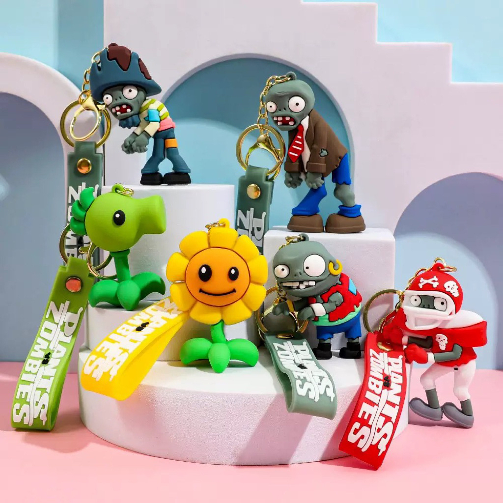 Móc khoá Plants & Zombies siêu ngầu, keychain Plants & Zombies
