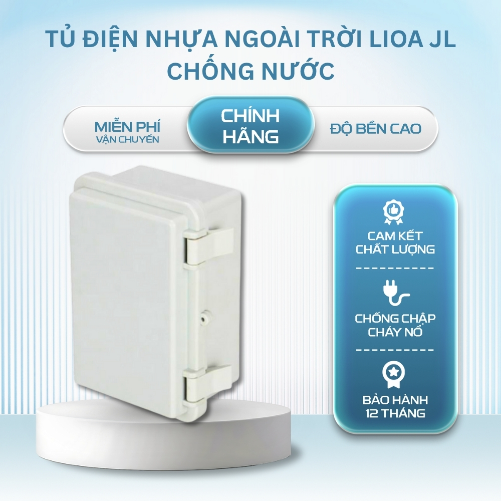 Tủ điện nhựa ngoài trời Lioa JL 00C (loại lớn) & JL 00B (loại nhỏ) Tủ điện chống nước