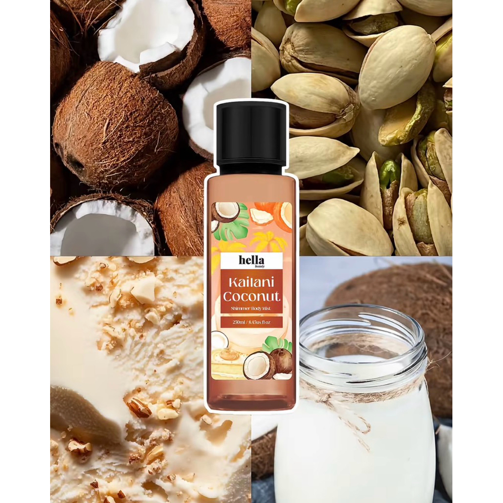 [Chiết 10ml] Xịt thơm Bodymist Kailani Coconut - Hella Beauty
