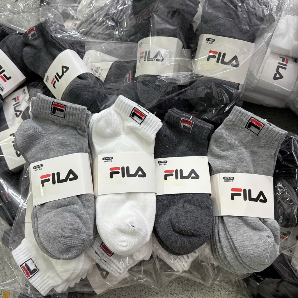 COMBO 10 Tất thể thao cổ ngắn cao cấp nam nữ FILA hàng xuất khẩu