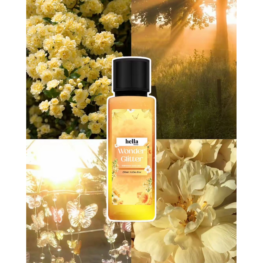 [Chiết 10ml] Xịt thơm Bodymist Wonder Glitter - Hella Beauty