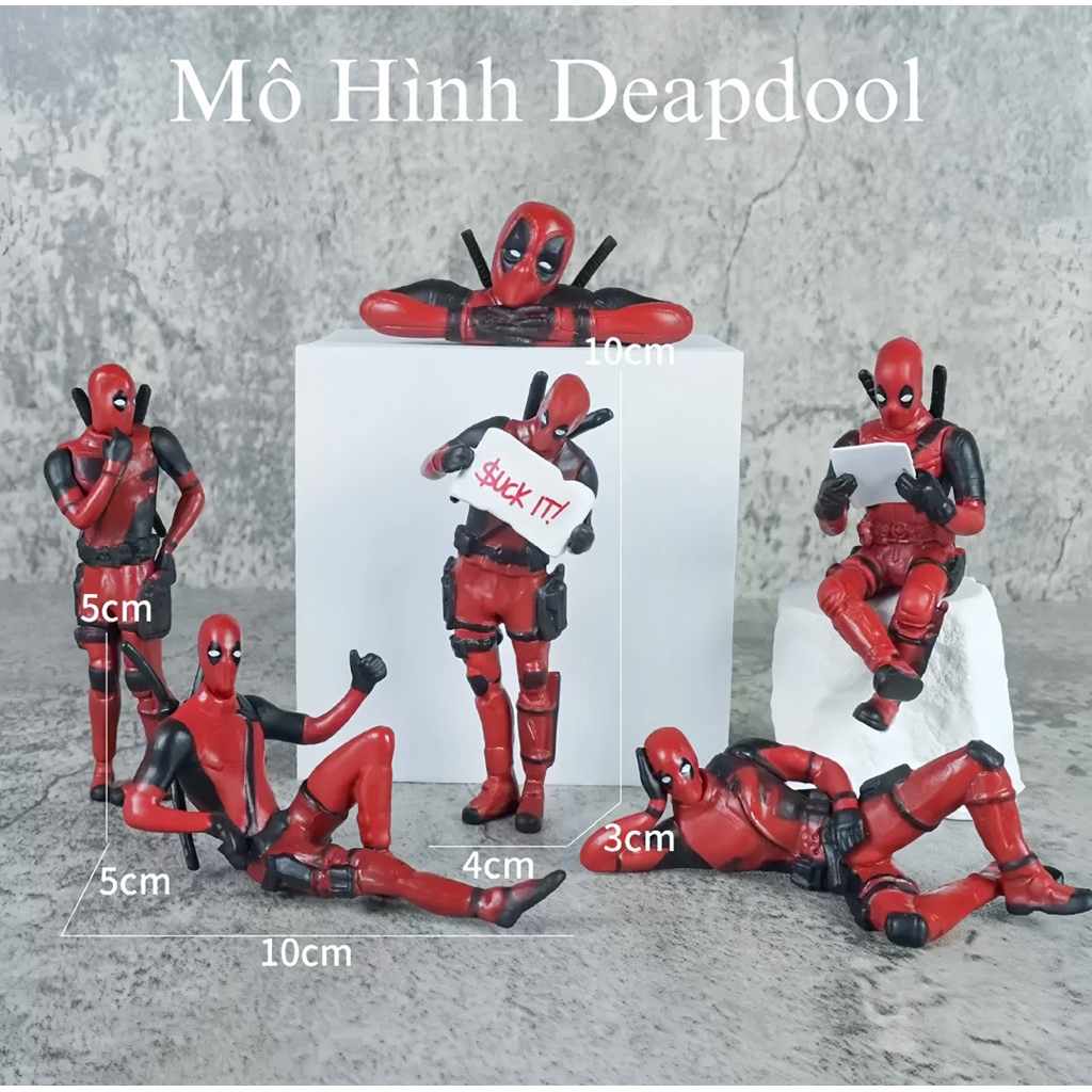 Mô Hình Deadpool Mini Đa Tư Thế – Figure Trang Trí