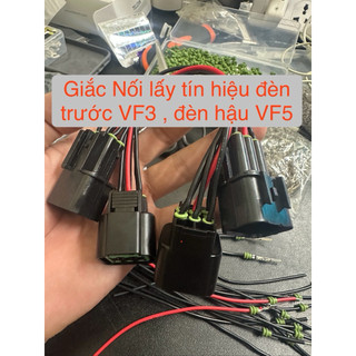 Giắc cắm nối tiếp đèn pha Vf3 , đèn hậu vf3 6pin chuẩn dây 20awg chống cháy mềm