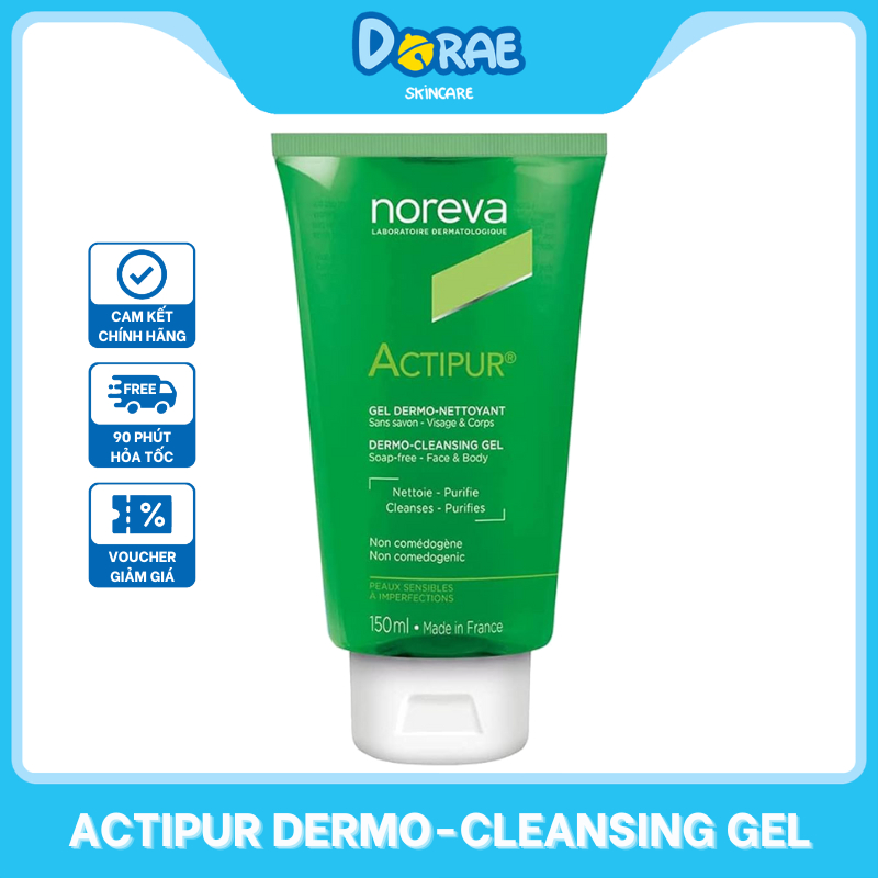 NOREVA I Gel rửa mặt Noreva Actipur Dermo Cleansing sạch sâu dịu nhẹ dành cho da dầu mụn