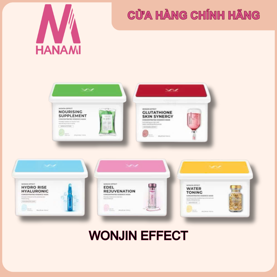  Hộp 30 miếng mặt nạ Wonjin Effect Daily Hàn Quốc 350g   Hàng Công ty  