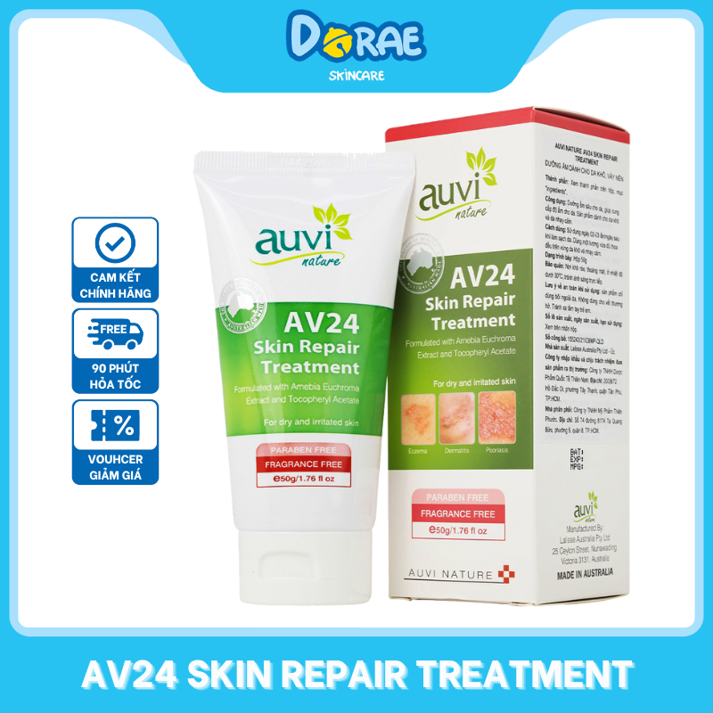 AUVI NATURE l Kem dưỡng giúp làm dịu và phục hồi da Auvi Nature AV24 Skin repair Treatment
