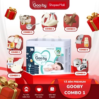  Tã bỉm quần dán Gooby Premium - Chuyên gia bỉm đêm chống trào đến 12h size M L XL XXL cho bé từ 6kg - 24kg 