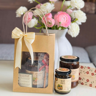 (HỎA TỐC) Set Quà Chanh Sành kèm Thìa Gỗ và Thiệp Xinh Xắn quà tặng cho thầy cô, bạn bè và gia đình