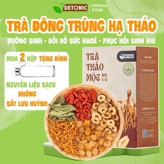  Trà đông trùng hạ thảo DETONIC giúp tăng cường sinh lực sinh lý giảm mệt mỏi giúp thư giãn ngủ ngon sâu giấc 