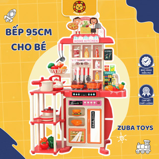 Đồ Chơi Nhà Bếp Cỡ Lớn 95cm Cho Bé Zuba Toys - Mô Phỏng Nấu Ăn Chân Thật Có Hơi Nước Đèn Âm Thanh Sống Động 