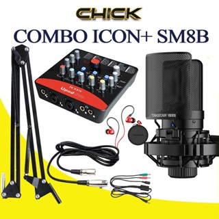  Combo Thu Âm TAKSTAR Mic SM8B  SM-8B  2nd-Gen  Soundcard Icon Upod Pro Tai nghe TS2260  Livestream   BH 1 NĂM  