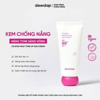   Võ Hà Linh x DEWDAP  Kem Chống Nắng Nâng Tone Sáng Hồng Tự Nhiên Cho Da Mụn Nhạy Cảm Cicatea Mild Tone Up Sun Cream 50g 