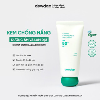   Võ Hà Linh x DEWDAP  Kem Chống Nắng Dưỡng Ẩm Làm Dịu Da Mụn và Nhạy Cảm Cicatea Calming Aqua Sun Cream 50g 