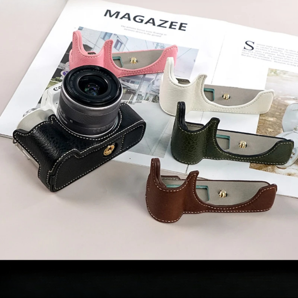 Halfcase CANON M50 M50 II M5 Ốp da bảo vệ máy ảnh