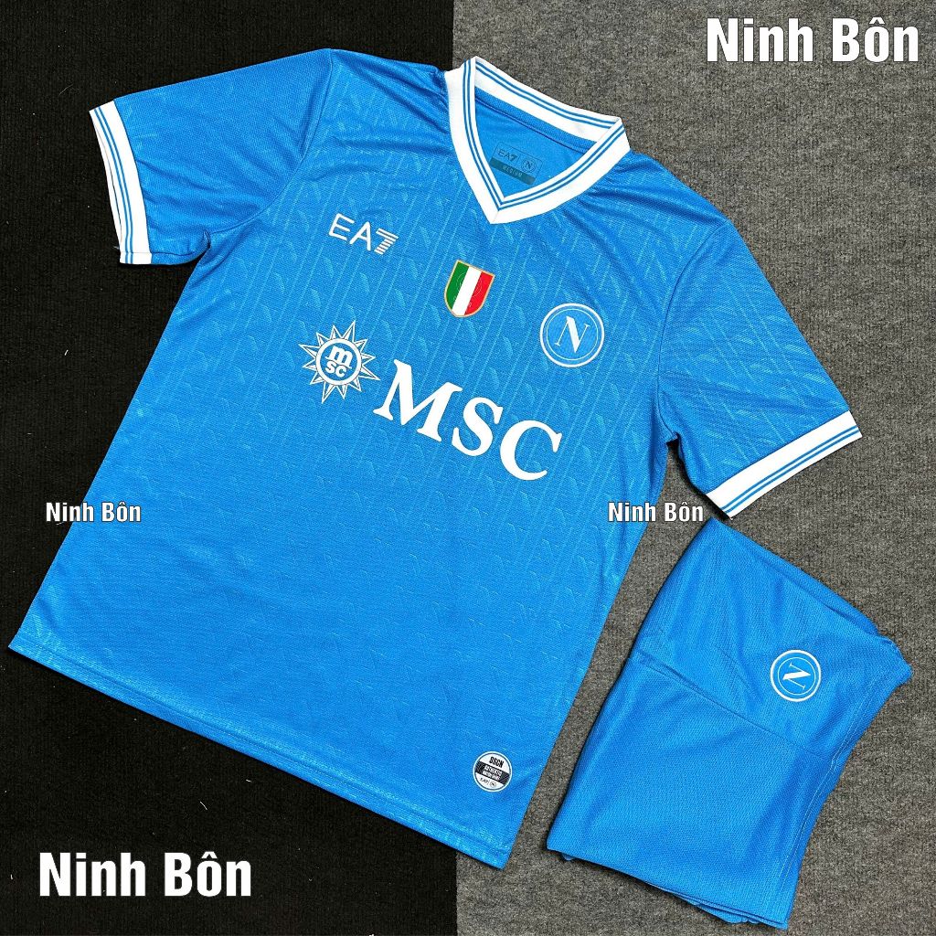 Bộ Quần Áo Bóng Đá CLB Napoli 2025/26 - Vải Thái Vẩy Rồng Cao Cấp